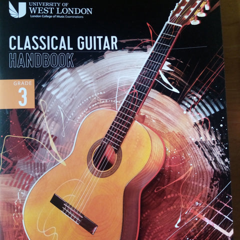 LCM RGT Classical Guitar Playing Grade 3 Three Exam Handbook Book