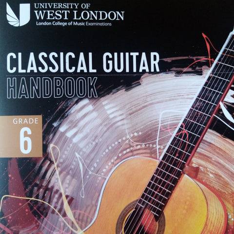 LCM RGT Classical Guitar Playing Grade 6 Six Exam Handbook Book