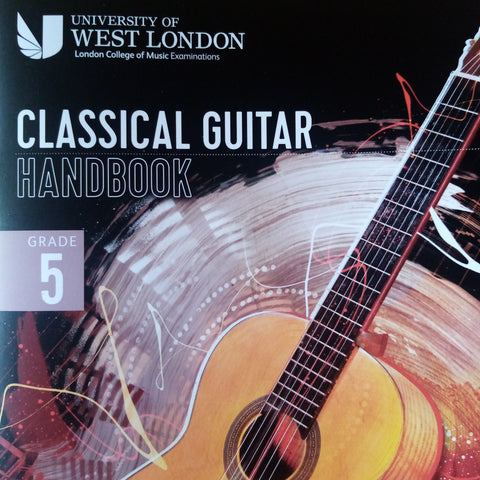 LCM RGT Classical Guitar Playing Grade 5 Five Exam Handbook Book