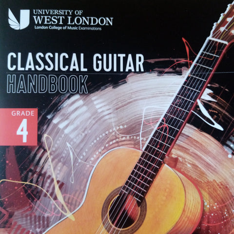 LCM RGT Classical Guitar Playing Grade 4 Four Exam Handbook Book