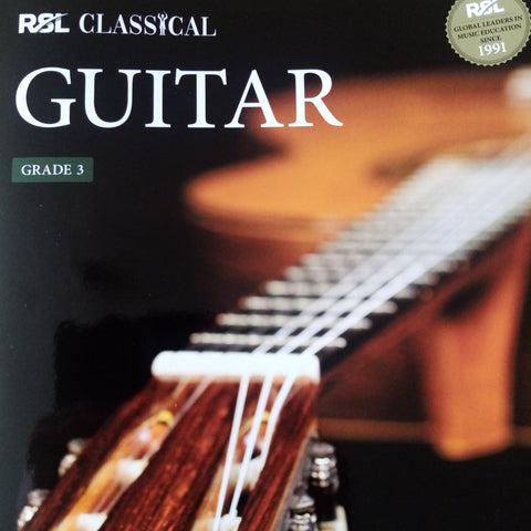 RSL Rockschool Exams Classical Guitar Grade 3 Three Book