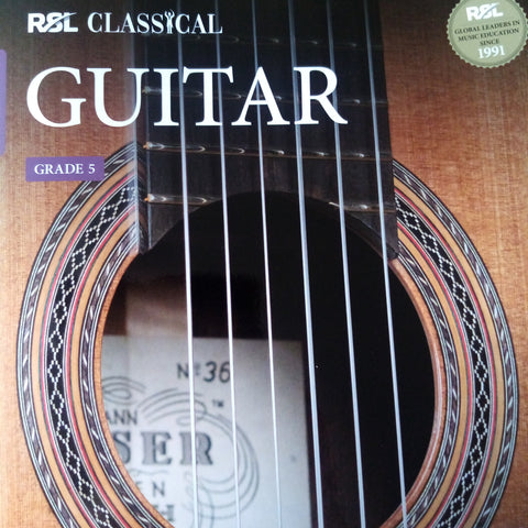 RSL Rockschool Exams Classical Guitar Grade 5 Five Book