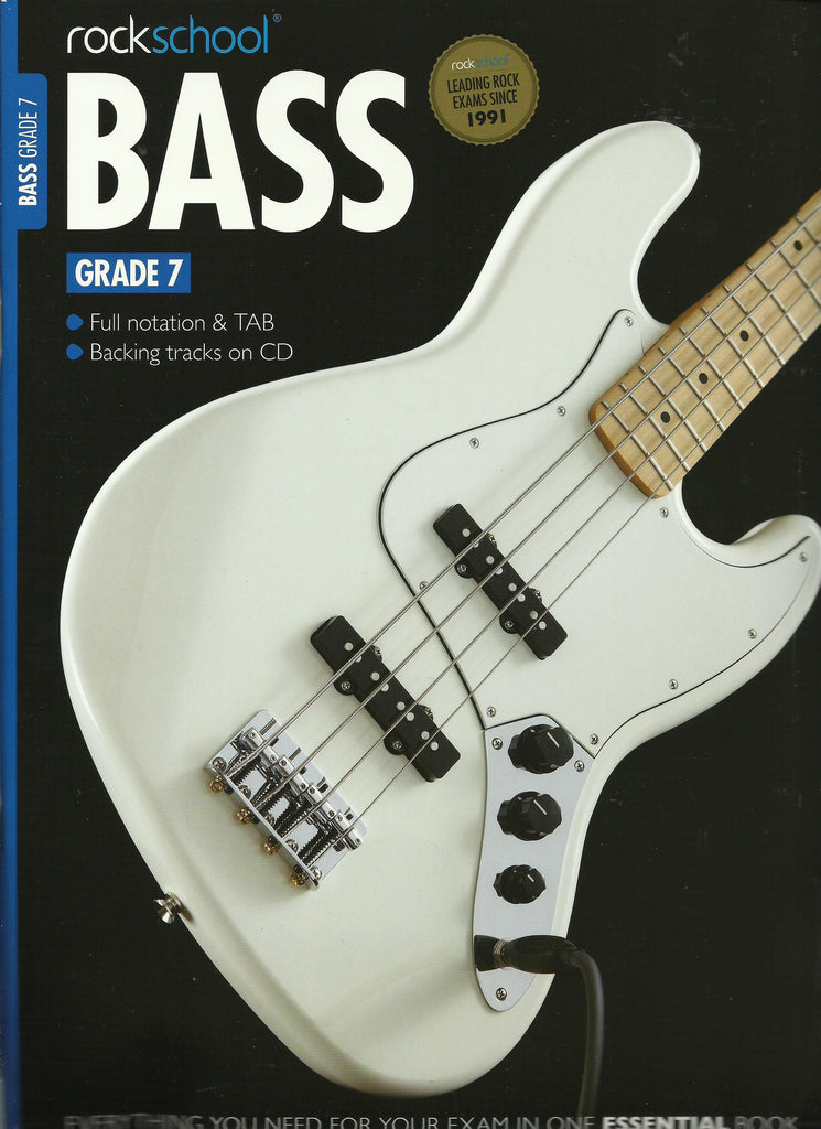 Rockschool Bass Grade 7 Seven Exam Book and CD