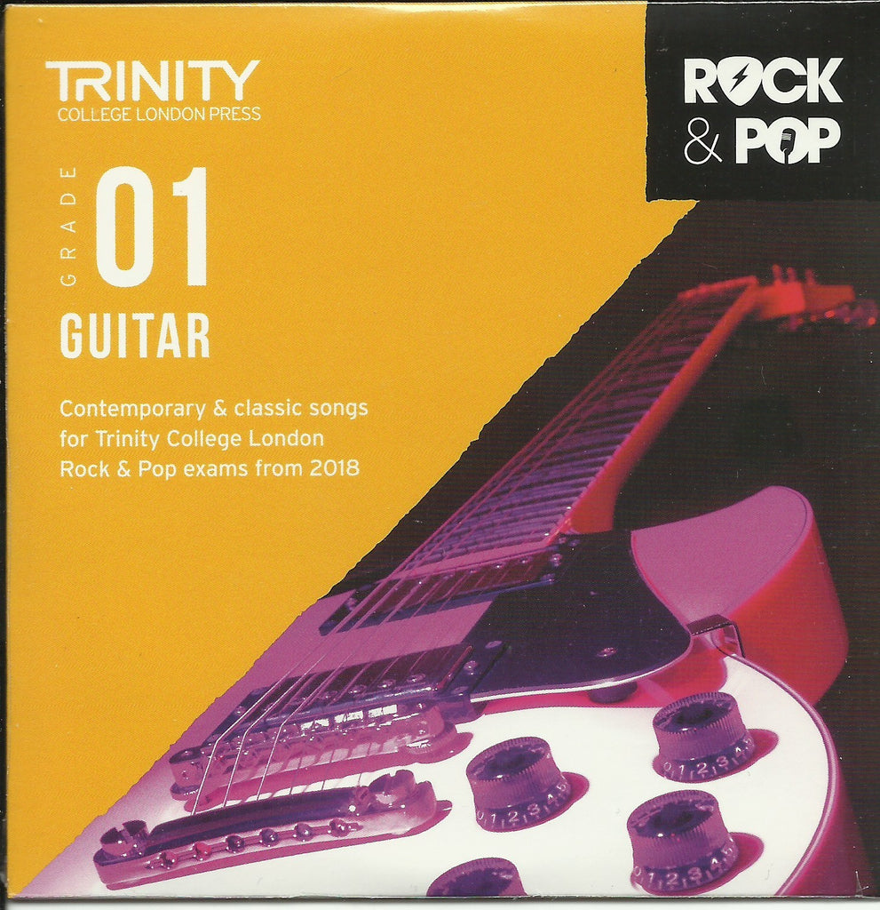 Trinity Rock and Pop Guitar Exam Book Grade 1 CD Front