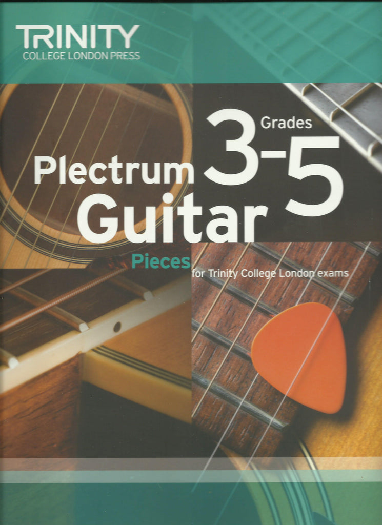 trinity plectrum guitar grade 3 to 5 exam book front