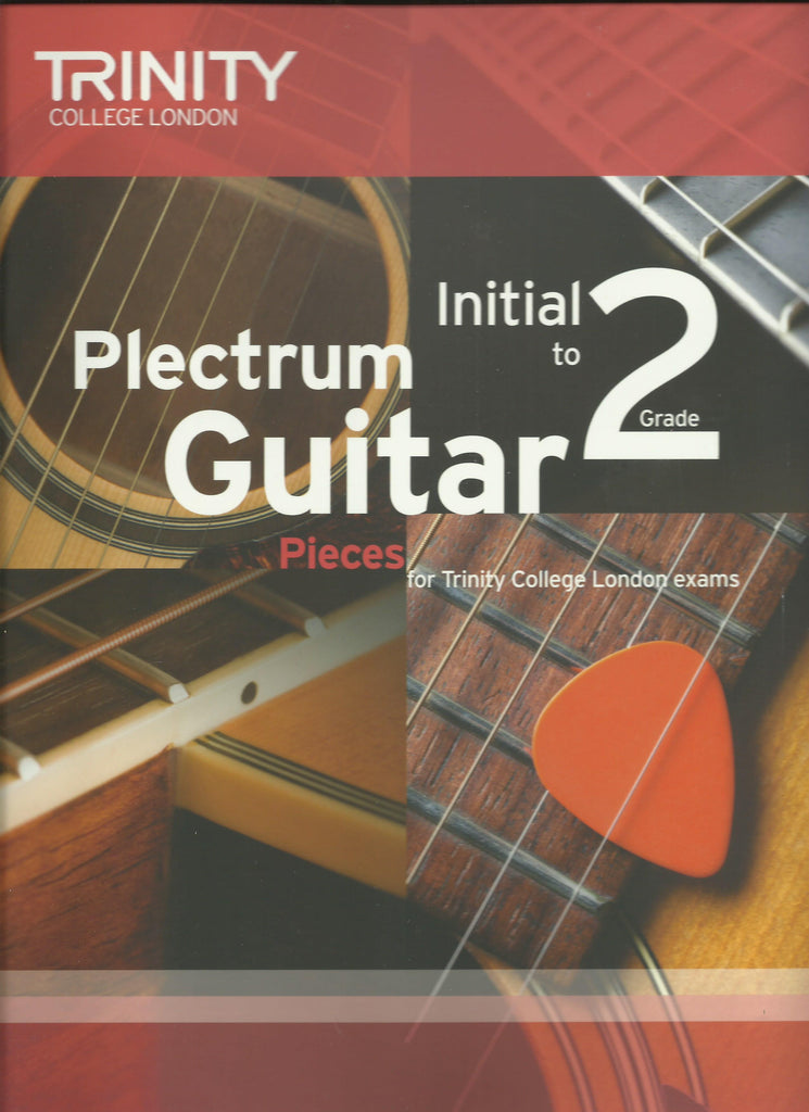 trinity plectrum guitar initial to grade 2 exam book front